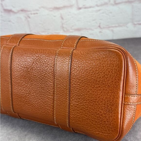 Hermes Garden Party Small Orange Toile Leather Canvas Tote Bag - Picture 11 of 16